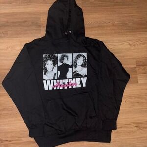 Whitney Houston Licensed Graphic Hoodie – Black – Women's Medium – New